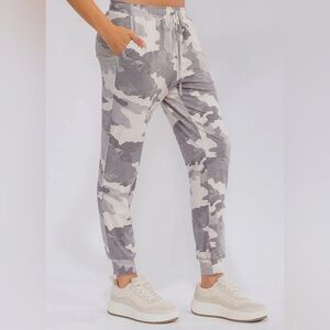 Gray Camouflage Jogger Pants